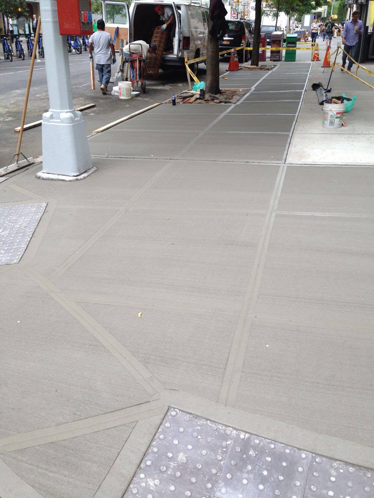 Sidewalk Repair in progress